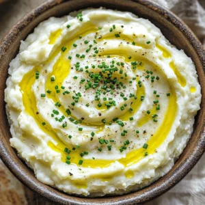 - 1 medium head of cauliflower - 1 whole head of garlic - 2 tablespoons olive oil, divided - 1/4 cup unsweetened almond milk (or your preferred milk) - 2 tablespoons butter (or vegan alternative) - Salt and pepper, to taste - Fresh chives for garnish - Additional herbs or spices The main star of this dish is the cauliflower. I love using one medium head, cut into florets. This makes it easy to cook and mash. Next, I roast a whole head of garlic. Garlic adds a rich, sweet flavor. Olive oil and butter give the mash a lovely creaminess. I prefer using almond milk, but any milk works great. Finally, don’t forget salt and pepper for the perfect seasoning. For extra flavor, I add fresh chives as a garnish. They add color and a mild onion taste. You can also mix in other herbs or spices if you like. Try adding thyme or a pinch of chili flakes for a kick. Each choice enhances the dish's depth, making it even more delicious. - Preheat your oven to 400°F (200°C). - Cut the top off the garlic head to show the cloves. - Drizzle 1 teaspoon of olive oil on the exposed cloves. - Wrap the garlic tightly in aluminum foil. - Place it in the oven and roast for 30-35 minutes. - The garlic should be soft and golden brown when done. Roasting garlic makes it sweet and creamy. It adds a rich flavor to your dish that’s hard to beat. - Fill a large pot with water and add a lot of salt. - Bring the water to a rolling boil. - Add the cauliflower florets to the boiling water. - Cook for about 10-12 minutes until tender. - Drain the cauliflower well and set it aside. Cooking the cauliflower until tender is key. This helps it mash easily and become creamy. - Once the garlic is cool, unwrap it from the foil. - Squeeze the roasted garlic cloves into a large bowl. - Add the drained cauliflower, remaining olive oil, almond milk, and butter. - Use a potato masher or hand mixer to blend. - Mash until you reach a smooth and creamy texture. Feel free to use a food processor for a super smooth finish. Adjust the almond milk for your desired creaminess. To make your mashed cauliflower creamy, you need the right techniques. First, mash the cooked cauliflower while it’s hot. This helps break down the florets better. If you want an ultra-smooth texture, use a food processor. It blends well and gives you that creamy feel. A potato masher works too, but you may get a chunkier result. When mashing, keep your tools handy. A hand mixer can also work well. Just be careful not to overmix. Overmixing can make it gummy. Seasoning is key to great flavor. Start with salt and pepper. You can add garlic powder for more depth. Fresh herbs like thyme or rosemary can bring in nice layers. Taste as you go. Adjust your seasonings based on your palate. This step makes sure your dish is just right. Don’t forget to balance the creaminess. If you want it richer, add more almond milk or butter. A little goes a long way, so add slowly. How you serve your dish matters. A rustic bowl adds charm. Create a swirl on top for visual appeal. Drizzle some olive oil over it for a touch of elegance. For garnishes, chives are perfect. Their color and taste elevate the dish. Sprinkling some black pepper adds a nice finishing touch. This makes your Roasted Garlic Mashed Cauliflower look as good as it tastes! {{image_4}} If you want a vegan twist, swap the butter for a plant-based option. Use coconut oil or a vegan butter spread. Almond milk works great, but you can also try oat or soy milk for creaminess. Both options keep the dish rich and tasty. To make this dish your own, consider adding cheese. A sprinkle of parmesan or nutritional yeast gives depth. You can also add herbs like thyme or rosemary for a fresh taste. Want some heat? Toss in chili flakes for a spicy kick. Roasted garlic mashed cauliflower pairs well with grilled chicken or fish. It also complements roasted veggies beautifully. For a hearty meal, serve it alongside a rich stew. The creamy texture balances flavors nicely. To keep your roasted garlic mashed cauliflower fresh, use an airtight container. Glass containers work great. They prevent moisture loss and keep flavors intact. You can also use plastic containers, but make sure they seal well. When you want to reheat, use the stovetop or microwave. For the stovetop, add a splash of almond milk. Stir gently over low heat. This keeps the mash creamy. If using the microwave, cover the bowl loosely with a lid or microwave-safe wrap. Heat in short intervals, stirring in between. Freezing mashed cauliflower is easy. First, let it cool completely. Then, scoop it into freezer-safe bags or containers. Remove as much air as possible to prevent freezer burn. Label your bags with the date for easy tracking. To thaw, place the container in the fridge overnight. This keeps the texture nice. For quick thawing, use the microwave on low power. Reheat it in a pan with a bit of almond milk for creaminess. Stir until heated through. Yes, you can use frozen cauliflower! Here are some pros and cons: - Pros: Frozen cauliflower is easy and quick to use. It saves prep time since it comes pre-cut. - Cons: Frozen cauliflower may have more water. This can make your mash watery. To fix this, drain well after cooking. To make this dish dairy-free, use these alternatives for a creamy texture: - Almond milk: This is a great base for creaminess. - Vegan butter: Swap regular butter for vegan butter. - Nutritional yeast: Adds a cheesy flavor without dairy. Yes, you can prepare this dish ahead of time. Here are some tips: - Make it early: Prepare the mash and store it in the fridge. - Reheat gently: Warm it on the stove over low heat. Add a splash of almond milk if it seems dry. - Avoid the microwave: Microwaving can change the texture. This blog post covered how to create a delicious mashed cauliflower dish. You learned about essential and optional ingredients, from roasting garlic to mashing cauliflower. I shared tips for perfecting the texture and enhancing flavor. You also found variations for vegan options and storage tips. Remember, this dish is versatile and can be enjoyed in many ways. Whether served at a meal or saved for later, it's a tasty and healthy choice. Enjoy making your own creamy mashed cauliflower!