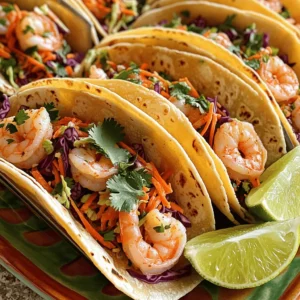 Spicy Shrimp Tacos with Slaw Fun and Flavorful Meal