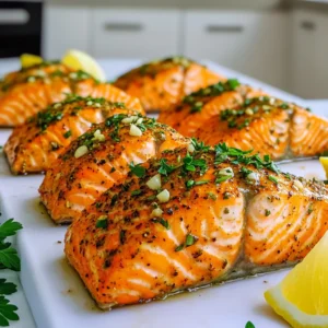 Air Fryer Garlic Herb Salmon Fillets Flavorsome Delight