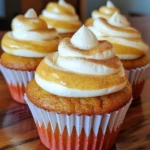 To make your pumpkin spice latte cupcakes, gather these simple ingredients: - 1 ½ cups all-purpose flour - 1 teaspoon baking powder - ½ teaspoon baking soda - ½ teaspoon salt - 1 tablespoon pumpkin spice mix - ½ cup unsalted butter, softened to room temperature - 1 cup packed light brown sugar - 2 large eggs, at room temperature - 1 cup canned pumpkin puree (not pumpkin pie filling) - ½ cup freshly brewed coffee, cooled to room temperature - 1 teaspoon pure vanilla extract - ½ cup frosting of your choice (cream cheese or buttercream) for topping - Lightly whipped cream, for garnish - Additional pumpkin spice for a final sprinkle You can swap some ingredients if needed. Here are a few ideas: - For a dairy-free version, use coconut oil instead of butter. - Replace eggs with flaxseed meal mixed with water for a vegan option. - Use almond flour or coconut flour for a gluten-free treat. - If you prefer a sweeter cupcake, try adding more brown sugar or maple syrup. Fresh ingredients make a big difference in flavor. Using fresh spices, like pumpkin spice mix, gives your cupcakes a warm, rich taste. Fresh butter adds creaminess, while room temperature eggs help with mixing. Always check the expiration date on canned pumpkin. Using fresh coffee boosts the flavor, making these cupcakes taste just like your favorite pumpkin spice latte. First, set your oven to 350°F (175°C). This warm temperature helps the cupcakes rise nicely. Next, grab your muffin tin and line it with cupcake liners. This step makes cleanup easy and keeps the cupcakes from sticking. Take a medium bowl and whisk together the dry ingredients. You need 1 ½ cups of flour, 1 teaspoon of baking powder, ½ teaspoon of baking soda, ½ teaspoon of salt, and 1 tablespoon of pumpkin spice mix. Mixing these well ensures that the flavors blend evenly in your cupcakes. In a large bowl, beat ½ cup of softened unsalted butter and 1 cup of packed light brown sugar. Use an electric mixer for about 3-4 minutes. You want the mixture light and fluffy. This step adds air, making your cupcakes soft and tender. Add 2 large eggs one at a time to the butter-sugar mix. Make sure to mix well after each egg. Then, gently fold in 1 cup of pumpkin puree, ½ cup of cooled coffee, and 1 teaspoon of vanilla extract. This mix gives the cupcakes their moist texture and rich flavor. Now, it’s time to combine the wet and dry mixes. Slowly add the dry ingredients to the wet mixture. Use a spatula or wooden spoon to fold gently. Stop mixing as soon as you see no dry flour. Overmixing will make the cupcakes dense, not light. Fill each cupcake liner about two-thirds full with batter. This gives the cupcakes room to rise. Place the tin in your preheated oven. Bake for 18-20 minutes. To check if they’re done, insert a toothpick into the center. If it comes out clean or with a few crumbs, they’re ready! Let them cool in the tin for 5 minutes, then move them to a wire rack to cool completely. To get soft and fluffy cupcakes, focus on your mixing. Start by mixing the butter and sugar until it's light and fluffy. This step adds air, making your cupcakes rise well. Mix your eggs in one at a time. This helps to create a smooth batter. When adding the dry mix to the wet mix, fold gently. Overmixing can lead to dense cupcakes. Frosting is all about balance. Use a creamy frosting like cream cheese or buttercream. Spread it generously over the cooled cupcakes. For a fun touch, use a piping bag for a fancy look. Top with lightly whipped cream for extra flair. Finish with a sprinkle of pumpkin spice. It adds color and flavor, making your cupcakes even more inviting. One common mistake is using the wrong pumpkin product. Always use canned pumpkin puree, not pumpkin pie filling. It has added sugar and spices that can ruin your cupcakes. Another mistake is not cooling the cupcakes fully before frosting. Warm cupcakes will melt the frosting. Lastly, be careful not to overbake. Always check for doneness a few minutes early to keep them moist. {{image_4}} You can add some fun twists to your pumpkin spice latte cupcakes. Try mixing in cocoa powder for a chocolate version. Use ⅓ cup of cocoa powder with the dry mix. This will give your cupcakes a rich, chocolate flavor. If you love maple, replace the brown sugar with maple syrup. This swap adds a sweet, earthy taste. Frosting can change your cupcake game. For a fun twist, try a maple cream cheese frosting. Just mix cream cheese with maple syrup and a dash of vanilla. If you prefer something lighter, a whipped cream topping works great. Just whip heavy cream with a bit of sugar until soft peaks form. This adds air and a lovely texture. You can easily make these cupcakes gluten-free. Use a 1:1 gluten-free flour blend instead of regular flour. This allows everyone to enjoy the treat. For a vegan option, swap eggs for flax eggs. Mix 1 tablespoon of flaxseed meal with 2.5 tablespoons of water for each egg. Use almond milk instead of regular milk. These swaps keep the cupcakes moist and delicious. To keep your pumpkin spice latte cupcakes fresh, store them in an airtight container. This prevents air from drying them out. You can keep them at room temperature for up to three days. If you live in a warm place, the fridge is better. Just cover them well to avoid drying. You can freeze these cupcakes for later enjoyment. Start by letting them cool completely. Wrap each cupcake in plastic wrap tightly. Then, place them in a freezer-safe bag or container. They can stay frozen for up to three months. When you're ready to eat, thaw them overnight in the fridge. To keep your cupcakes fresh, avoid frosting them until you're ready to serve. Frosting can trap moisture and make them soggy. If you have frosted cupcakes, store them in a single layer. This keeps the frosting intact and prevents any mess. Adding a little extra pumpkin spice on top before serving gives a nice touch too! These cupcakes taste like pumpkin spice latte due to the blend of spices and coffee. I use pumpkin spice mix, which has cinnamon, nutmeg, and ginger. These spices give the cupcakes a warm, cozy flavor. I also add brewed coffee, which enhances the latte taste. The pumpkin puree adds moisture and a subtle sweetness. Together, these elements create a delicious autumn treat. No, I do not recommend using pumpkin pie filling. Pumpkin pie filling has added sugars and spices. This can change the flavor and texture of the cupcakes. Use canned pumpkin puree instead. It has a smooth texture and pure pumpkin flavor. This keeps the cupcakes light and fluffy. You can easily make these cupcakes ahead of time! Bake and cool them completely first. Once cool, store them in an airtight container. Keep them at room temperature for up to three days. For longer storage, you can freeze them. Wrap each cupcake in plastic wrap, then place them in a freezer bag. When ready to enjoy, thaw them at room temperature. You can find Pumpkin Spice Latte Cupcakes at many bakeries in the fall. Many coffee shops also sell these seasonal treats. If you want to make them at home, follow my recipe for the best results. Making them yourself lets you control the flavors and ingredients. If you prefer not to use coffee, you have a few options. You can replace it with milk or a milk alternative. For a stronger flavor, try using brewed chai tea. This adds a unique twist to the cupcakes while keeping them moist and delicious. We explored the key ingredients to make tasty cupcakes, discussed helpful steps, and shared tips for success. Remember, fresh ingredients shine in every bite. You can try fun flavor twists and easy substitutions to make your cupcakes special. Storing them correctly keeps them fresh longer. Enjoy these cupcakes as a treat for any occasion. With these ideas, you can bake delicious pumpkin spice latte cupcakes that everyone loves. Now, it's time to get baking!