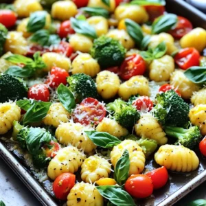 Sheet-Pan Garlic Parmesan Gnocchi & Veggies Delight