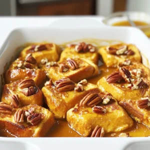 Pumpkin Spice French Toast Casserole Flavorful Delight
