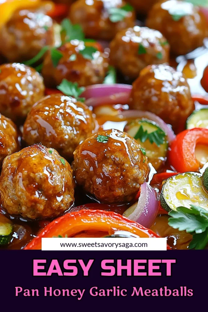 Savor the flavors of this Sheet-Pan Honey Garlic Meatball Delight that’s perfect for busy weeknights! With tender meatballs and vibrant veggies all roasted together, this recipe is a simple and delicious way to bring the family to the dinner table. Discover how easy it is to create this mouthwatering dish in just 40 minutes. Click through to explore the full recipe and make your next meal a delight!