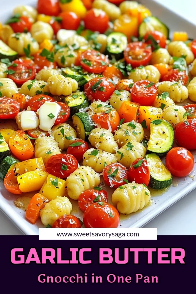 Discover the deliciousness of savory sheet-pan garlic butter gnocchi and vegetables! This easy recipe combines pillowy gnocchi with vibrant veggies, all drizzled in a rich garlic butter sauce. Perfect for a weeknight dinner, it’s quick to prepare and packed with flavor. Click through to uncover step-by-step instructions and elevate your meal tonight! #GnocchiRecipe #SheetPanDinner #EasyRecipes #GarlicButterVegetables
