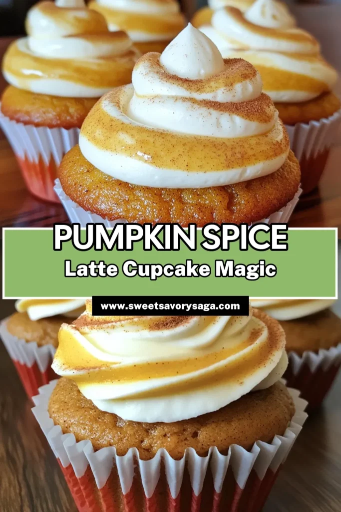 Indulge in the flavors of fall with these delicious Pumpkin Spice Latte Cupcakes! Perfectly spiced and topped with creamy frosting, these treats are sure to impress at any gathering. Follow our simple step-by-step instructions to bake a dozen of these delightful cupcakes that blend the best of coffee and pumpkin spice. Click through for the full recipe and make your kitchen smell like autumn! #PumpkinSpiceLatte #Cupcakes #FallBaking #AutumnTreats