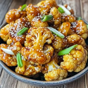 - 1 medium head of cauliflower, cut into bite-sized florets - 1/4 cup teriyaki sauce (store-bought or homemade) - 2 tablespoons cornstarch - 1 tablespoon olive oil - 1/2 teaspoon garlic powder - 1/2 teaspoon onion powder - 1/4 teaspoon freshly ground black pepper - 1/4 teaspoon sea salt - Sesame seeds - Sliced green onions Gather these ingredients to create a crunchy and tasty dish. The cauliflower serves as the base and can soak up the teriyaki sauce well. You can choose between store-bought or homemade sauce. Using cornstarch helps make the cauliflower crispy. Olive oil adds moisture and flavor. Seasonings like garlic and onion powder boost the taste. Don't forget the optional garnishes! They add a nice touch to your dish. The sesame seeds and green onions give a pop of color and extra flavor. - Preheat the air fryer to 400°F (200°C) for 5 minutes. - Cut the cauliflower into bite-sized florets. - In a large bowl, combine cauliflower, olive oil, and teriyaki sauce. - Add garlic powder, onion powder, black pepper, and sea salt. Toss well to coat. - Sprinkle cornstarch over the cauliflower and mix until evenly coated. - Place the cauliflower in the air fryer basket in a single layer. - Set the air fryer to 400°F (200°C). - Cook for 10-12 minutes, shaking the basket halfway through for even crispness. - Remove the cauliflower from the air fryer when golden brown. - Garnish with sesame seeds and sliced green onions before serving. Cornstarch is key for crispy cauliflower. It absorbs moisture and creates a crunchy crust. When you sprinkle it on, make sure every piece is coated. This small step makes a big difference in texture. Avoid overcrowding the air fryer. If you pack too much in, hot air can't circulate properly. This can lead to soggy pieces instead of crisp ones. Cook in batches if needed to keep everything evenly cooked. Set your air fryer to 400°F (200°C). This high heat helps brown the cauliflower. Cook for 10-12 minutes. Don’t forget to shake the basket halfway through. This ensures even cooking and a golden finish. Different air fryer models may need slight adjustments. Some may cook faster than others. Check the cauliflower a couple of minutes before the time is up. You want it crispy but not burnt. Using homemade teriyaki sauce can elevate your dish. It allows you to control the sweetness and saltiness. Plus, it adds a unique touch. Simple recipes often include soy sauce, honey, and ginger. Feel free to explore additional seasonings. Try adding chili flakes for heat or sesame oil for depth. These small changes can create a flavor explosion in your dish. Don't be afraid to experiment! {{image_4}} You can add spices to create a new taste. Try a pinch of cayenne for heat. If you want a sweet twist, mix in honey or maple syrup with the teriyaki sauce. For a vegan option, use tamari instead of regular teriyaki sauce. This keeps it tasty and plant-based. You can swap cauliflower for other veggies. Broccoli, Brussels sprouts, or bell peppers also work well. For a gluten-free choice, ensure your teriyaki sauce is gluten-free. You could even try using coconut aminos instead. They add a nice flavor without gluten. This dish makes a great side. Pair it with rice or quinoa for a full meal. You can also enjoy it with a fresh salad on the side. If you have leftovers, toss them into a stir-fry or wrap them in a tortilla. This will make any meal exciting! To keep your crispy teriyaki cauliflower fresh, follow these tips: - Let the cauliflower cool completely before storing. - Place it in an airtight container. - Store in the fridge for up to three days. - If you have a lot, consider using multiple containers. Using clear containers helps you see what's inside. This way, you can use the leftovers quickly. When it's time to enjoy your leftovers, reheating is key to maintaining that crispy texture. Here are your options: - Air Fryer: Preheat the air fryer to 350°F (175°C). Place the cauliflower in a single layer and heat for about 5 minutes. This helps keep it crispy. - Oven: Preheat your oven to 375°F (190°C). Spread the cauliflower on a baking sheet and heat for about 10 minutes. Make sure to check it often. Both methods work well, but the air fryer gives you the best crunch. Enjoy your tasty meal again! Yes, you can use frozen cauliflower. However, it may not be as crispy. Frozen cauliflower has more water. This extra moisture can make it softer. If you use frozen, cook it a bit longer. You can also thaw it first for better results. Making homemade teriyaki sauce is simple! You need just a few ingredients. Here’s a quick recipe: - 1/4 cup soy sauce - 1 tablespoon honey or brown sugar - 1 tablespoon rice vinegar - 1 teaspoon sesame oil - 1 clove garlic, minced - 1 teaspoon ginger, grated Just mix these ingredients in a bowl. Heat it in a pan for a minute. It thickens slightly and adds great flavor! The air fryer is very versatile! Here are some tasty ideas: - Crispy Brussels sprouts - Sweet potato fries - Chicken wings - Veggie chips - Stuffed peppers These recipes work well and are easy to make. You can explore even more air fryer ideas to enjoy! This air fryer crispy teriyaki cauliflower is simple to make and full of flavor. You learned what ingredients you need, how to prepare them, and tips to ensure each bite is crispy. I shared ways to customize your dish and how to store leftovers for later. Try these methods for a tasty side or snack anytime. Enjoy your cooking and the yummy results!