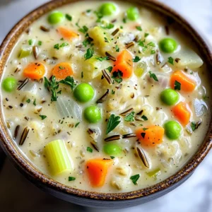 Slow Cooker Creamy Wild Rice Soup Comforting Dish