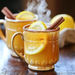 For this Apple Cider Hot Toddy Mocktail, you need 2 cups of fresh apple cider. Fresh cider gives the drink a rich and sweet flavor. You can find it at local farms or markets in the fall. Always choose cider that has no added sugars or preservatives. It makes a big difference in taste. Next, you will add 1 tablespoon of freshly squeezed lemon juice. The lemon juice brightens the drink and adds a nice zing. It balances the sweetness of the cider. Freshly squeezed juice is best, as bottled juice can taste dull. To sweeten your mocktail, use 1 tablespoon of honey. If you prefer a vegan option, maple syrup works great too. For added warmth, include 1/4 teaspoon of ground cinnamon, 1/4 teaspoon of ground ginger, and 1/4 teaspoon of ground nutmeg. These spices add depth and comfort to your drink. Finally, mix in 1/2 cup of hot water to make the drink cozy and easy to sip. For garnish, use cinnamon sticks and lemon slices. They not only look pretty but also enhance the aroma. Enjoy the warmth and flavor of this delightful winter drink! To start, pour 2 cups of fresh apple cider into a medium saucepan. I like to use a nice, tart cider for the best flavor. Warm it over medium heat. Stir it gently now and then. You want it to get warm but not boil. It should feel cozy to the touch. Once the cider feels warm, it's time to add the fun stuff. Squeeze in 1 tablespoon of fresh lemon juice. This will brighten the drink. Next, add 1 tablespoon of honey or maple syrup if you want a vegan option. Now, sprinkle in 1/4 teaspoon of ground cinnamon, ginger, and nutmeg. Stir everything well so the flavors mix together. This step is key for a balanced taste. After mixing, remove the saucepan from the heat. Carefully stir in 1/2 cup of hot water. This makes the drink easier to sip while keeping its rich taste. Pour the mocktail into heatproof mugs. For a festive touch, garnish each mug with a cinnamon stick and a slice of lemon. This adds color and a lovely aroma to your drink. Enjoy your Apple Cider Hot Toddy Mocktail! To make your Apple Cider Hot Toddy Mocktail shine, focus on balance. Start with fresh apple cider. The taste should be sweet yet tangy. Add lemon juice for brightness. Cinnamon, ginger, and nutmeg give warmth. Stir well to mix all flavors. Taste and adjust as needed. A little tweak can make a big difference. Sweetness is key in this drink. Honey adds a nice touch, but feel free to swap it for maple syrup. This change keeps it vegan and adds depth. If it’s too sweet, add more lemon juice. For spice fans, increase cinnamon or ginger slightly. Just remember, a little goes a long way. Always taste as you go. Garnish adds flair and aroma. A cinnamon stick gives a classic touch. It also enhances the spice flavor. Lemon slices brighten the drink visually and taste-wise. You can even add apple slices for extra fun. Choose garnishes based on what you enjoy most. They make your drink look and feel special. {{image_4}} You can easily make this drink vegan. Just swap honey with maple syrup. This change keeps the sweetness and adds a new flavor twist. Both options taste great, but maple syrup gives the drink a rich, earthy touch. Feel free to get creative with flavors. Try adding fresh cranberries for a tart kick. You can also use pear juice in place of some apple cider. It brings a unique twist, perfect for holiday gatherings. For a minty taste, toss in a few fresh mint leaves. This will refresh your drink and make it even more inviting. Want to make it special? Add a splash of vanilla extract for warmth. You could also include a pinch of clove for a spicier profile. Some people love adding a touch of orange zest. This brightens the drink and adds a lovely aroma. Experiment with these ideas to find your favorite mix! After enjoying your Apple Cider Hot Toddy Mocktail, you might have some left. Keep the leftovers in an airtight container. Store it in the fridge. It stays fresh for up to three days. Make sure to label the container with the date. This helps you remember when you made it. When you're ready to enjoy your mocktail again, reheating is easy. Pour the leftover mocktail into a saucepan. Heat it over medium-low heat. Stir it gently until it warms up. Do not let it boil, as boiling can change the flavor. You can also use the microwave. Heat it in a microwave-safe cup for 30 seconds. Stir, then heat for another 30 seconds if needed. If you want to save your mocktail for later, freezing works well. Pour the cooled mocktail into ice cube trays. Once frozen, transfer the cubes to a freezer bag. This can keep them fresh for up to three months. When you're ready to use them, thaw the cubes in the fridge or add them directly to hot water for a quick warm-up. Yes, you can use store-bought apple cider. It saves time and still tastes great. Just look for a brand with no added sugars. This keeps the drink natural and simple. Fresh cider adds a nice touch, but store-bought works well too. Honey is not required but adds sweetness. You can substitute honey with maple syrup. This keeps it vegan and delicious. If you want less sweetness, feel free to skip it. The spices and apple cider will still shine. Hot toddy mocktails can offer several health benefits. Apple cider is rich in vitamins and antioxidants. Lemon juice boosts your immune system and adds vitamin C. The spices like ginger and cinnamon have anti-inflammatory properties. This drink can be soothing and comforting, especially in cold weather. This blog post covered how to make a delicious hot toddy mocktail. We explored fresh apple cider, bright citrus, and the right spices. You learned to mix these flavors and serve them perfectly. Tips on adjusting taste and adding unique garnishes helped enhance your drink. We also discussed helpful variations and smart storage options. Now, you can enjoy this warm beverage anytime. Get creative and make it yours!