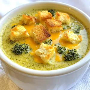 Creamy Broccoli Cheddar Soup Savory and Simple Recipe