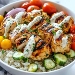 Greek Chicken Souvlaki Bowls Flavorful and Nourishing Meal