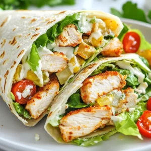 Cajun Chicken Caesar Wraps Flavorful and Easy Meal