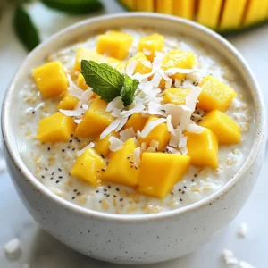 Coconut Mango Overnight Oats Quick and Tasty Recipe