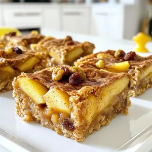 Apple Cinnamon Oatmeal Bars Tasty and Simple Recipe