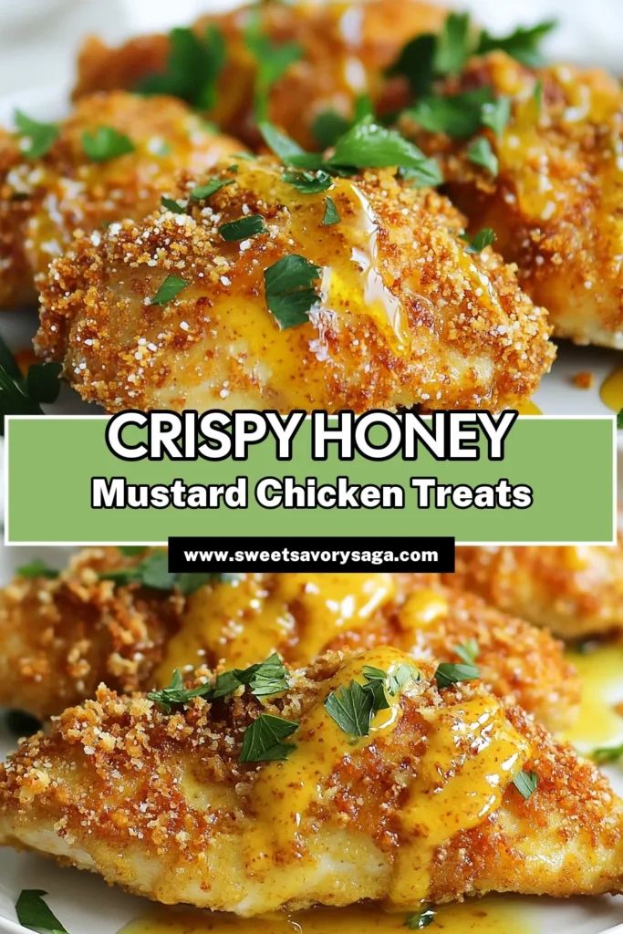 Discover this delicious Honey Mustard Chicken Recipe that elevates your dinner game! This Pretzel Coated Chicken is a must-try for anyone craving an Easy Chicken Dinner that’s both crunchy and flavorful. With baked chicken coated in honey mustard and crispy pretzel crumbs, your family will be begging for seconds! Save this recipe and enjoy a delightful meal tonight! #HoneyMustardChicken #CrispyPretzelChicken #EasyDinner #BakedChickenWithHoneyMustard