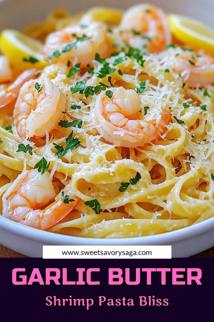 Indulge in a flavorful Garlic Butter Shrimp Pasta Delight that’s quick and easy to make! This creamy and zesty dish features succulent shrimp, garlic, and fresh parsley all tossed with linguine or spaghetti. Perfect for weeknight dinners or impressing guests! Ready in just 25 minutes, you'll love how simple it is to create a restaurant-quality meal at home. Click through for the full recipe and start cooking today! #GarlicButterShrimp #PastaRecipes #EasyDinners #SeafoodDelight