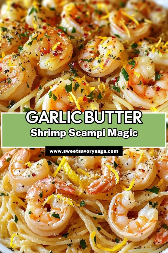 Discover the mouthwatering Garlic Butter Shrimp Scampi recipe that’s perfect for a quick weeknight dinner. This Easy Shrimp Scampi combines juicy shrimp with linguine in a flavorful garlic butter sauce, all cooked in just one pan! Try this Quick Garlic Shrimp Pasta tonight, and delight your family in just 25 minutes. Don't forget to save this Shrimp Linguine Recipe for future meal inspiration! #ShrimpScampi #GarlicButterShrimp #PastaRecipes #QuickMeals
