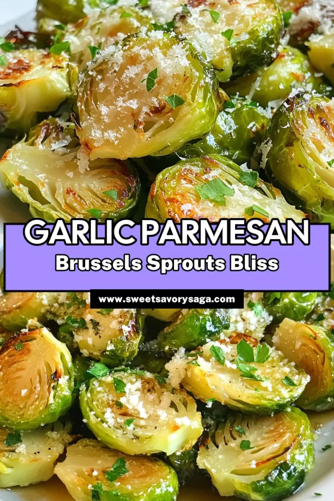 Discover the ultimate roasted Brussels sprouts recipe that's packed with flavor! These Garlic Parmesan Brussels sprouts make for an easy Brussels sprouts side dish, perfect for any meal. Oven roasted to golden perfection, this healthy Brussels sprouts recipe will impress your guests and elevate your dinner table. Get the full recipe now and enjoy a delicious, nutritious addition to your meals. Save this for your next cooking adventure! #BrusselsSprouts #HealthyRecipes #SideDish #OvenRoastedVeggies