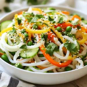 Sesame Ginger Noodle Salad Flavorful and Fresh Meal