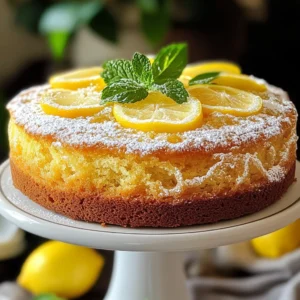 Olive Oil Lemon Cake Rich and Flavorful Dessert