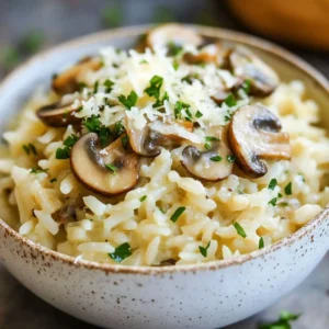 Garlic Butter Mushroom Rice Flavorful and Simple Dish