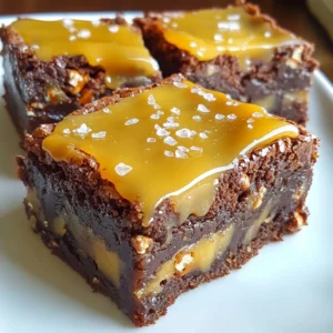 Salted Caramel Pretzel Brownies Irresistible Treat