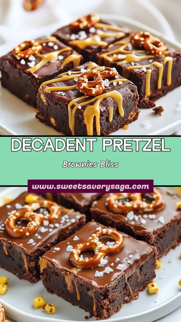 Indulge in the ultimate chocolate caramel dessert with these easy salted caramel brownies! This pretzel brownie recipe combines fudgy chocolate goodness with a delightful crunch from pretzels, topped with rich salted caramel. Perfect for satisfying your sweet tooth, these fudgy pretzel brownies are a treat everyone will love. Try making them for your next gathering! Save this recipe now! #SaltedCaramelBrownies #ChocolateCaramelDessert #EasyBrownieRecipe #FudgyPretzelBrownies