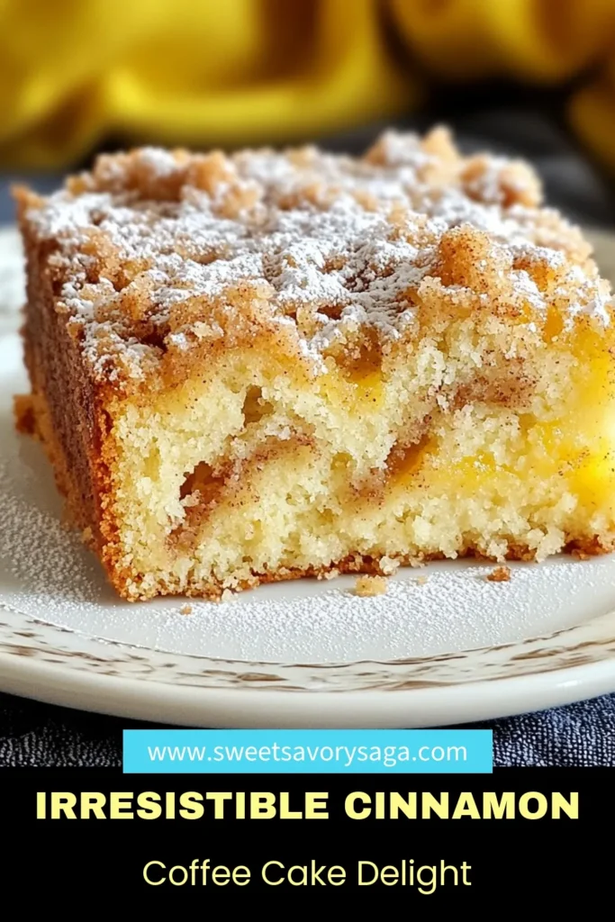 Indulge in this delightful Cinnamon Streusel Coffee Cake, the best coffee cake recipe you’ll ever try! This easy streusel coffee cake combines the rich flavor of sour cream with a crunchy cinnamon topping for a homemade coffee cake recipe that's perfect for gatherings or a cozy afternoon treat. Follow our simple steps and enjoy a warm slice with your favorite beverage. Save this recipe now and elevate your baking game! #CoffeeCake #DessertRecipes #BakingLove #Streusel