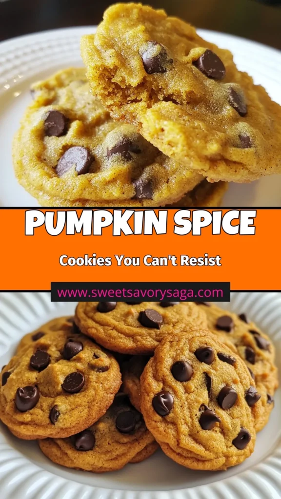 Indulge in the flavors of fall with these vegan pumpkin chocolate chip cookies! This easy pumpkin dessert recipe combines creamy pumpkin puree and rich vegan chocolate chips for a delightful treat. Perfect for your fall baking recipes collection, these pumpkin chocolate chip cookies are soft, chewy, and sure to impress. Don’t miss out—try this delicious chocolate chip cookie recipe today! Save for later! #VeganBaking #PumpkinCookies #FallDesserts #FallRecipes