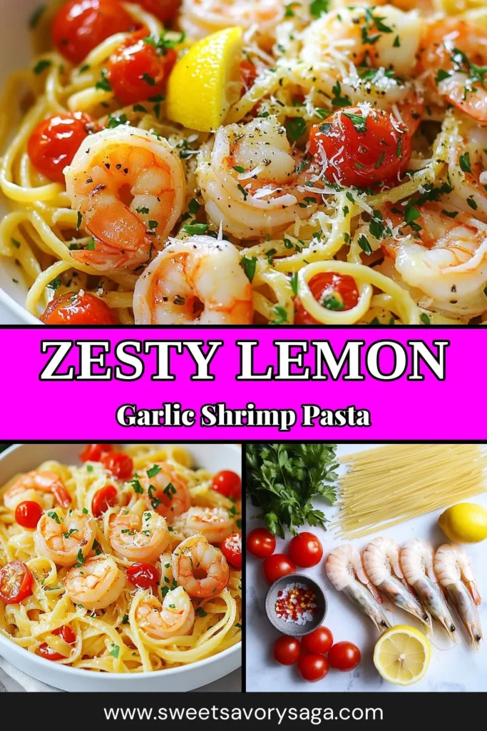Delight your taste buds with this easy seafood linguine recipe that combines zesty lemon and savory garlic for a dish that’s simply irresistible. Our lemon garlic shrimp linguine features tender shrimp, fresh cherry tomatoes, and perfectly cooked linguine, making it the ultimate shrimp pasta recipe. Perfect for a quick weeknight dinner! Save this delicious garlic shrimp linguine recipe now! #LemonGarlicShrimpLinguine #ShrimpPastaRecipe #SeafoodLinguine #GarlicShrimpLinguine