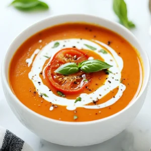 Creamy Roasted Tomato Soup Easy and Flavorful Dish