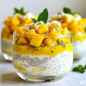Coconut Mango Chia Pudding Delightful and Creamy Treat