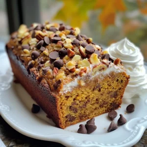 Chocolate Chip Pumpkin Bread Irresistible Fall Treat
