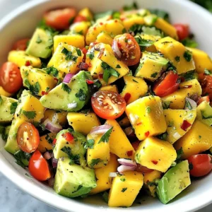 Mango Avocado Salad Fresh and Flavorful Delight