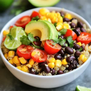 Savory Quinoa Black Bean Burrito Bowls Easy Recipe