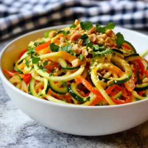 Spicy Thai Peanut Zoodles Flavorful and Healthy Meal