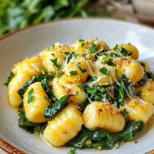 Garlic Butter Gnocchi with Spinach Flavorful Delight